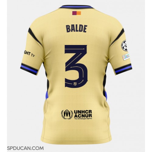 Muški Nogometni Dres Barcelona Alejandro Balde #3 Gostujuci 2025-26 Kratak Rukav